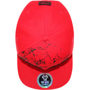 TOP LEVEL : HUSTLE | Front-raised Verbiage with Crack Details Design Snapback Cap