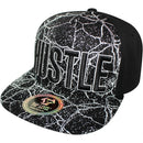 TOP LEVEL : HUSTLE | All-over Marble Print Design Snapback Cap