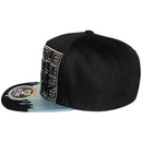TOP LEVEL : HUSTLE | Front-raised Verbiage & Dripping Ink Print Design Snapback Cap