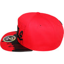 TOP LEVEL : HUSTLE | Front-raised Verbiage & Dripping Ink Print Design Snapback Cap