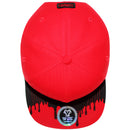 TOP LEVEL : HUSTLE | Front-raised Verbiage & Dripping Ink Print Design Snapback Cap