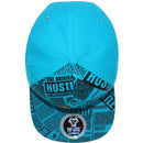 TOP LEVEL : HUSTLE | Cool Bear with All-over Newspaper Print Design Snapback Cap