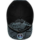 TOP LEVEL : HUSTLE | Cool Bear with All-over Newspaper Print Design Snapback Cap