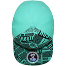 TOP LEVEL : HUSTLE | Cool Bear with All-over Newspaper Print Design Snapback Cap