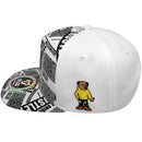 TOP LEVEL : HUSTLE | Cool Bear with All-over Newspaper Print Design Snapback Cap
