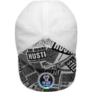 TOP LEVEL : HUSTLE | Cool Bear with All-over Newspaper Print Design Snapback Cap