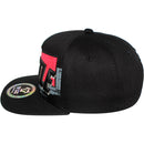 TOP LEVEL : HUSTLE | Front-raised Verbiage Embroidery with Felt Patch Design Snapback Cap