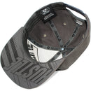 TOP LEVEL : HUSTLE | Front-raised Verbiage Embroidery with Felt Patch Design Snapback Cap