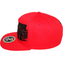 TOP LEVEL : HUSTLE | Front-raised Verbiage Embroidery with Felt Patch Design Snapback Cap