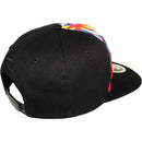 TOP LEVEL : HUSTLE | Front Raised Hustle Verbiage Embroidery with Cartoon Sublimation Design Snapback Cap