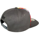 TOP LEVEL : HUSTLE | Front Raised Hustle Verbiage Embroidery with Cartoon Sublimation Design Snapback Cap