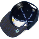 TOP LEVEL : HUSTLE | Front Raised Hustle Verbiage Embroidery with Cartoon Sublimation Design Snapback Cap