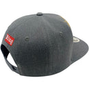 TOP LEVEL : KING | Front-raised Verbiage Embroidery with Red Cotton Patch Design Snapback Cap