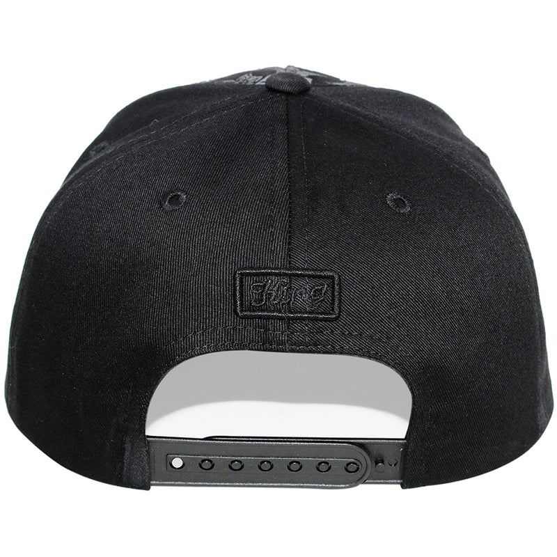 TOP LEVEL : KING | Front-raised Verbiage with Crown Design Snapback Cap