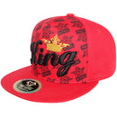 TOP LEVEL : KING | Front-raised Verbiage with Crown Design Snapback Cap