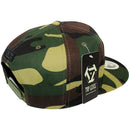 TOP LEVEL : KING | Verbiage Design with Reflective Fabric Patch Design Snapback Cap