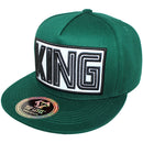 TOP LEVEL : KING | Verbiage Design with Reflective Fabric Patch Design Snapback Cap