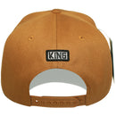 TOP LEVEL : KING | Verbiage Design with Reflective Fabric Patch Design Snapback Cap