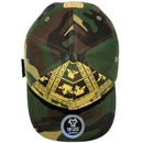 TOP LEVEL : KING | Gold Crown Design Snapback Cap