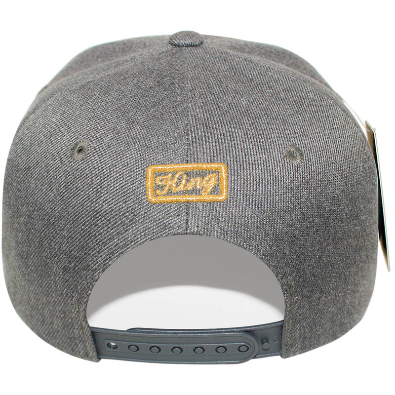 TOP LEVEL : KING | Gold Crown Design Snapback Cap