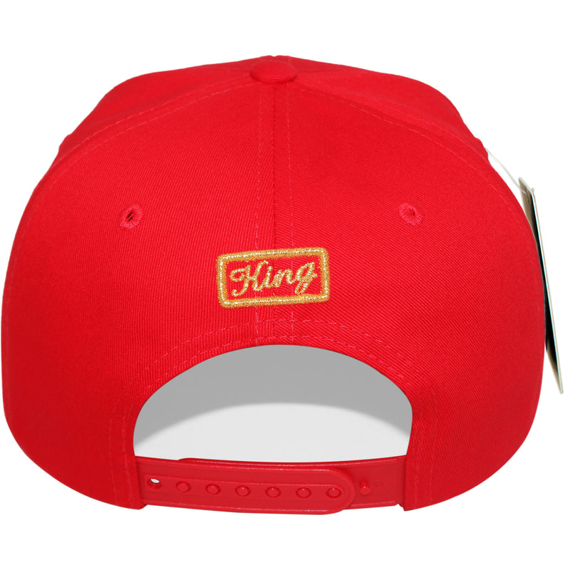 TOP LEVEL : KING | Gold Crown Design Snapback Cap