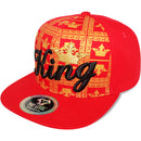 TOP LEVEL : KING | Gold Crown Design Snapback Cap