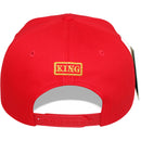 TOP LEVEL : KING | Embroidered Crown with Luxury Gold Print Design Snapback Cap