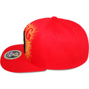 TOP LEVEL : KING | Embroidered Crown with Luxury Gold Print Design Snapback Cap