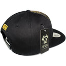 TOP LEVEL : KING | Embroidery King Crown & Gold Dot Print Design Snapback Cap