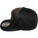 TOP LEVEL : KING | Embroidery King Crown & Gold Dot Print Design Snapback Cap