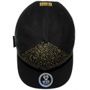 TOP LEVEL : KING | Embroidery King Crown & Gold Dot Print Design Snapback Cap