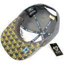 TOP LEVEL : KING | Embroidery King Crown & Gold Dot Print Design Snapback Cap