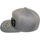 TOP LEVEL : KING | Embroidery King Crown & Gold Dot Print Design Snapback Cap