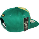 TOP LEVEL : KING | African Geometric Pattern Gold Print Design Snapback Cap
