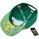 TOP LEVEL : KING | African Geometric Pattern Gold Print Design Snapback Cap