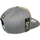 TOP LEVEL : KING | African Geometric Pattern Gold Print Design Snapback Cap