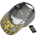 TOP LEVEL : KING | African Geometric Pattern Gold Print Design Snapback Cap
