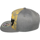 TOP LEVEL : KING | African Geometric Pattern Gold Print Design Snapback Cap