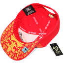 TOP LEVEL : KING | African Geometric Pattern Gold Print Design Snapback Cap