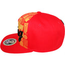 TOP LEVEL : KING | African Geometric Pattern Gold Print Design Snapback Cap