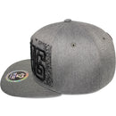 TOP LEVEL : KING | Verbiage Outline Embroidery & Bandana Print Design Snapback Cap