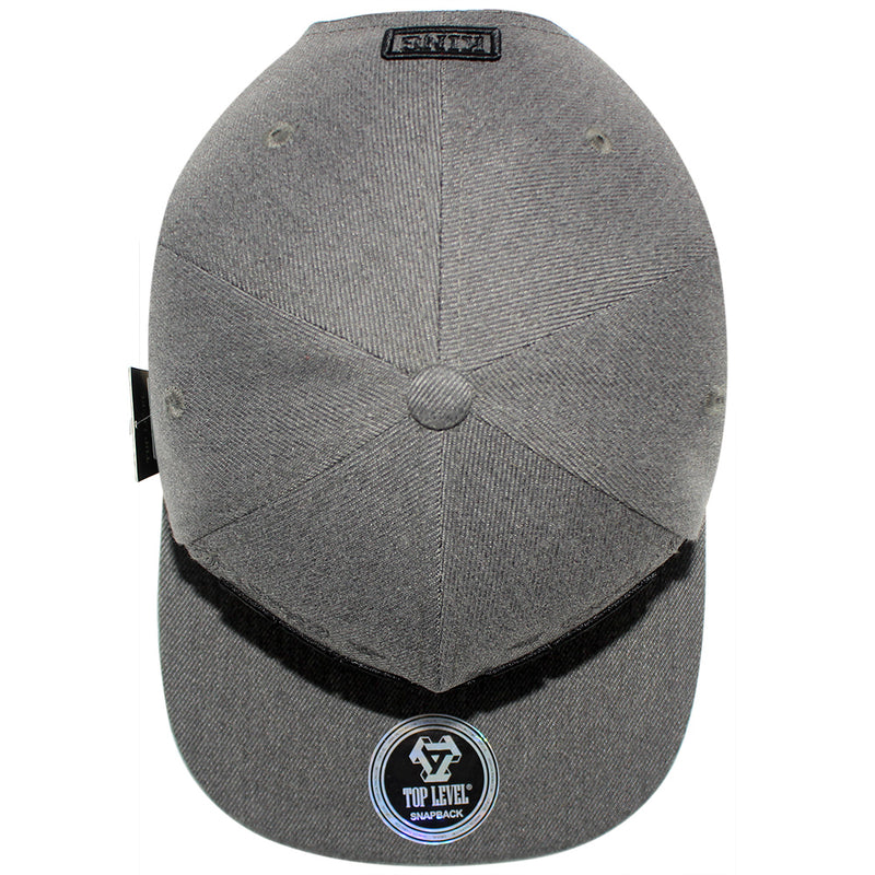 TOP LEVEL : KING | Verbiage Outline Embroidery & Bandana Print Design Snapback Cap