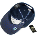 TOP LEVEL : KING | Verbiage Outline Embroidery & Bandana Print Design Snapback Cap