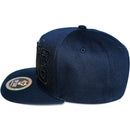 TOP LEVEL : KING | Verbiage Outline Embroidery & Bandana Print Design Snapback Cap