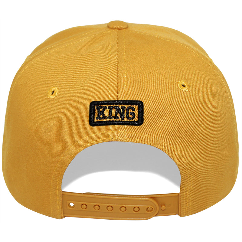 TOP LEVEL : KING | Verbiage Outline Embroidery & Bandana Print Design Snapback Cap