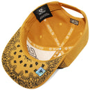 TOP LEVEL : KING | Verbiage Outline Embroidery & Bandana Print Design Snapback Cap