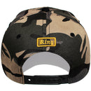 TOP LEVEL : KING | Front-raised Verbiage Patch with All-over Crown Print Design Snapback Cap
