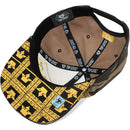 TOP LEVEL : KING | Front-raised Verbiage Patch with All-over Crown Print Design Snapback Cap