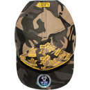 TOP LEVEL : KING | Front-raised Verbiage Patch with All-over Crown Print Design Snapback Cap