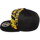 TOP LEVEL : KING | Front-raised Verbiage Patch with All-over Crown Print Design Snapback Cap
